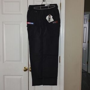 5.11 Tactical Women's Nascar logo  Charcoal  Stryke Pants  Sz 4 unhemmed